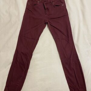 Women’s Burgundy Jeans